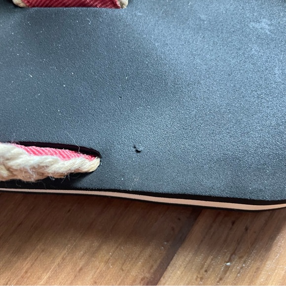 Women's LL Bean Maine Isle Flip Flop Sandals, Woven Cream Braided Strap - Picture 15 of 16